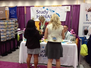 A picture of Study Hawaii Booth in San Diego