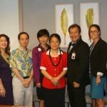 Dr. Liang and Ms. Huichen Pan with members of the State Department of Education